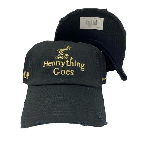 Field Grade Accessories - FIELD GRADE HENNYTHING GOES DAD HAT-BLACK CAP GOLD LOGO